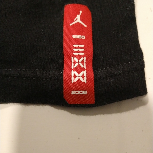 '08 Michael Jordan T-shirt L blk double sided measurement - Picture 6 of 12